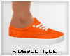 -Child Orange Slip Ons