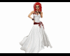 Weddingdress white red