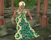 green diamond gown