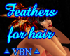 Feathers for hair red