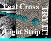 Teal Cross Light Strip