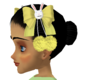 yellow Easter hair bow