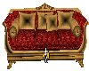 Red and Gold Love Seat