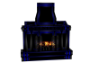 classy blu fireplace