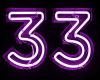 33 Neon Sign Requested