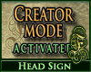 Creator 3D Head Sign