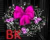 BK Pink Christmas Wreath