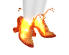 Orange Ghost Girl Shoes
