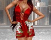 Silk Red Holiday Dress