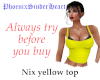 Nix yellow top