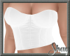 Cas Leather Tube Top Whi