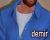 [D] Flashy blue shirt