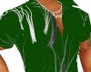 Green Muscle Flare Shirt