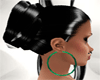 Hoop Jade Earrings