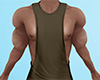 Brown Gray Muscle Tank Top (M)
