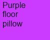 Purple floor pillow