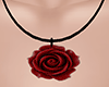 [PLM] red rose necklace