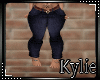 Dark Belted Jeans