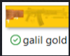 Galil toy gun >Gold<