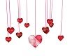 Hanging Valentine Hearts