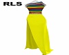 RLS Gown Rainbow Yellow