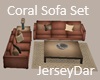 Coral Sofa Set