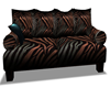 Zebra print cuddle couch