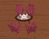 Plum Chairs & Table
