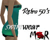{MR}Retro Green Swimsuit