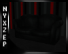 Black Leather Couch 2pos