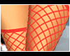 Red fishnet leggings