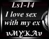 I LOVE  WITH MY EX