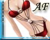 [AF]Red Stringkini