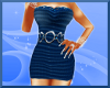 t| Blue Chain Mini Dress