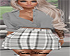 Plaid Skirt - Grey