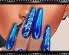 ♥ Blue Nails