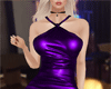 LM: Leather Purple Dress