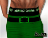 KM green pants