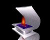 Purple Metalic Fireplace