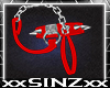 X Bina Choker Red X
