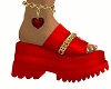 *LH* Shoes Heart Gold