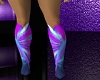 teal & purple boots