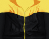 YELLOW/BLACK HOODIE TOP