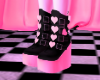 S! Heart Boots - Pinku