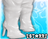 Leather boots White