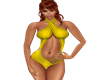 yellow swimsuit