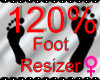 *M* Foot Resizer 120%