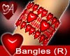 Ruby Hearts Bangle (R)