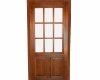Paned wooden door