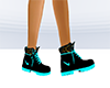 Aqua Neon Boots